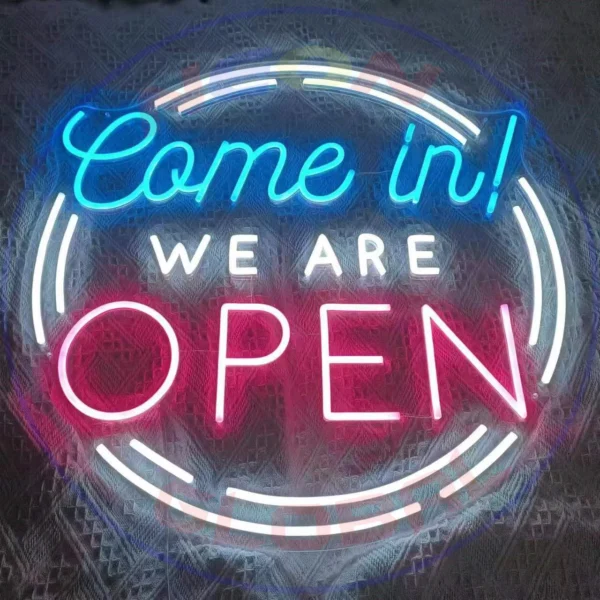 We are Open - Neon Sign